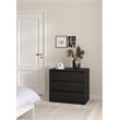 Tvilum Scottsdale Black Woodgrain 3 Drawer Chest
