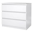 Tvilum Scottsdale White High Gloss 3 Drawer Chest