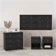 Tvilum Portland Black 4-Piece Bedroom Set