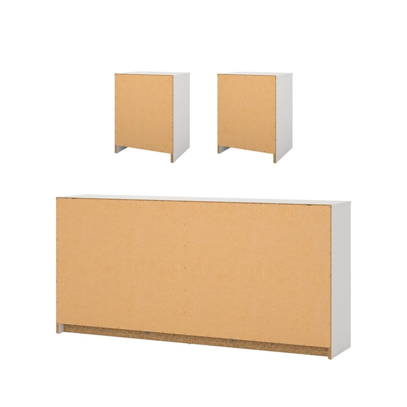 Tvilum Portland White 3-Piece Bedroom Set