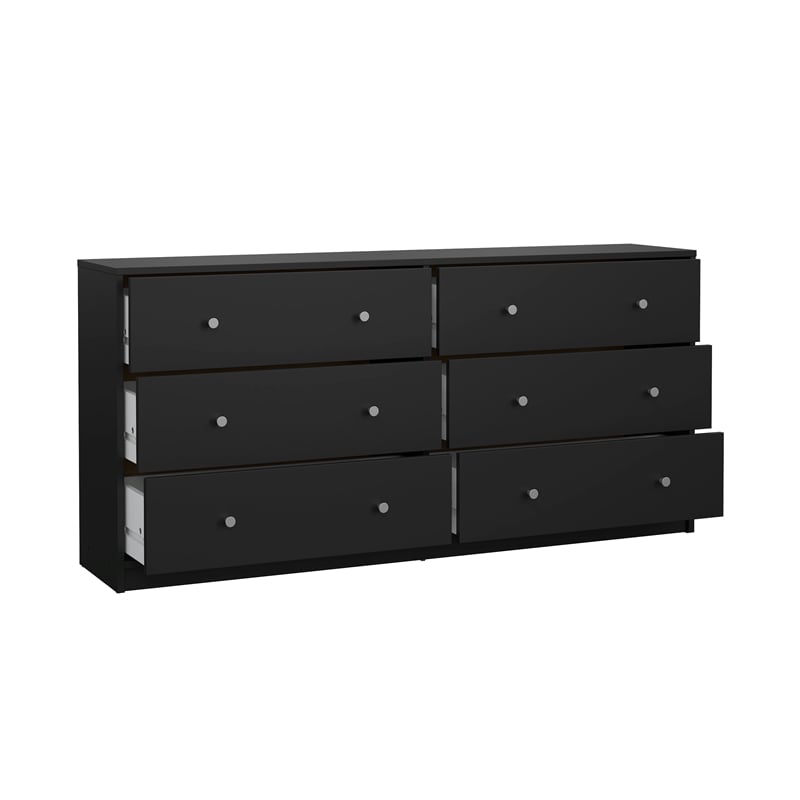 Tvilum Portland Black 3-Piece Bedroom Set