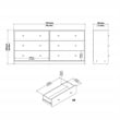 Tvilum Portland Jackson Hickory 3-Piece Bedroom Set