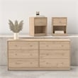 Tvilum Portland Jackson Hickory 3-Piece Bedroom Set