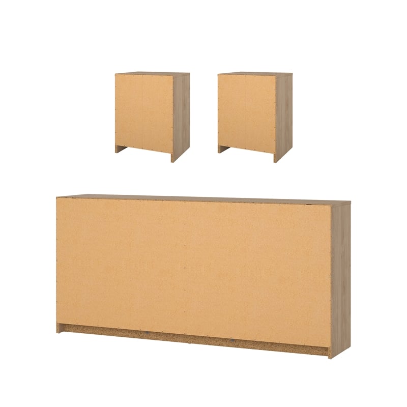 Tvilum Portland Jackson Hickory 3-Piece Bedroom Set