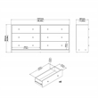 Tvilum Portland White 3-Piece Bedroom Set