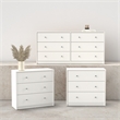 Tvilum Portland White 3-Piece Bedroom Set