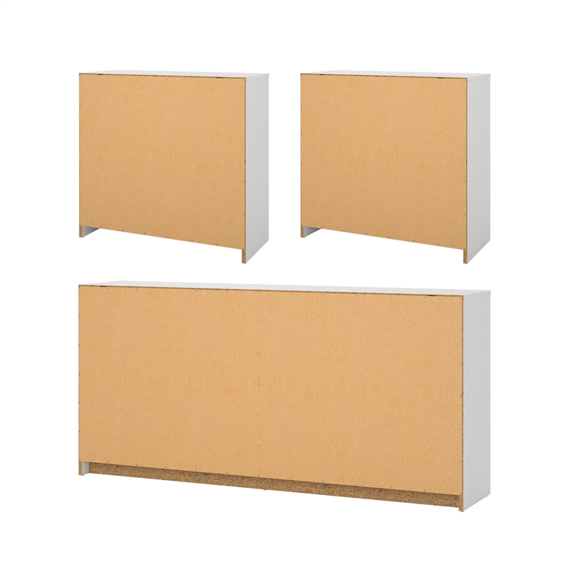 Tvilum Portland White 3-Piece Bedroom Set