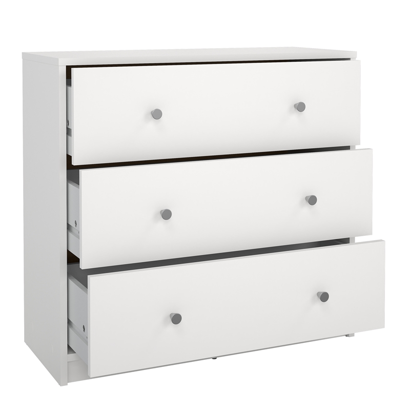 Tvilum Portland White 3-Piece Bedroom Set