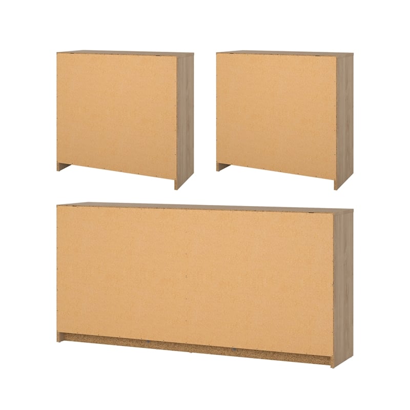 Tvilum Portland Jackson Hickory 3-Piece Bedroom Set