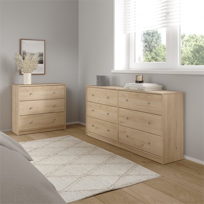 Tvilum Portland Jackson Hickory 3-Piece Bedroom Set