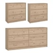 Tvilum Portland Jackson Hickory 3-Piece Bedroom Set