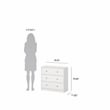 Tvilum Portland White 2-Piece Bedroom Set