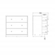 Tvilum Portland White 2-Piece Bedroom Set