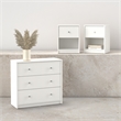 Tvilum Portland White 3-Piece Bedroom Set - Chest And Nightstand Set Of 2
