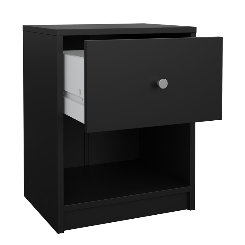 Tvilum Portland Black 3-Piece Bedroom Set - Chest And Nightstand Set Of 2