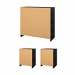 Tvilum Portland Black 3-Piece Bedroom Set - Chest And Nightstand Set Of 2