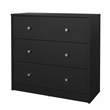 Tvilum Portland Black 3-Piece Bedroom Set - Chest And Nightstand Set Of 2