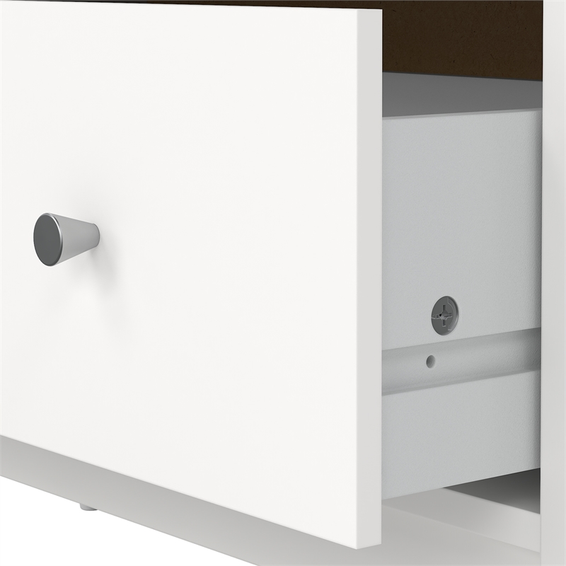Tvilum Portland White 3-Piece Bedroom Set - Nightstand And Chest Set Of 2