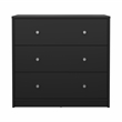Tvilum Portland Black 3-Piece Bedroom Set - Nightstand And Chest Set Of 2