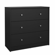 Tvilum Portland Black 3-Piece Bedroom Set - Nightstand And Chest Set Of 2