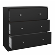 Tvilum Portland Black 3-Piece Bedroom Set - Nightstand And Chest Set Of 2