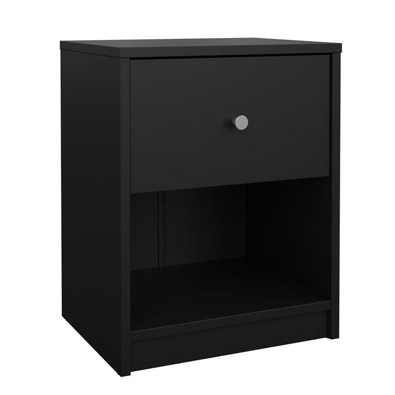 Tvilum Portland Black 3-Piece Bedroom Set - Nightstand And Chest Set Of 2