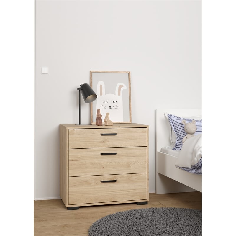 Tvilum Sofia Jackson Hickory 3 Drawer Chest