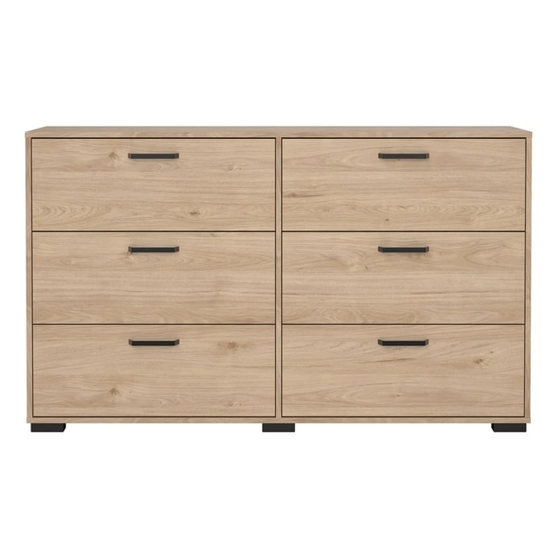 Tvilum  Sofia Jackson Hickory 6 Drawer Double Dresser