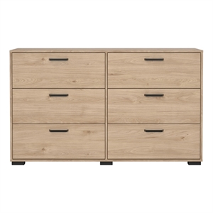 Tvilum  Sofia Jackson Hickory 6 Drawer Double Dresser