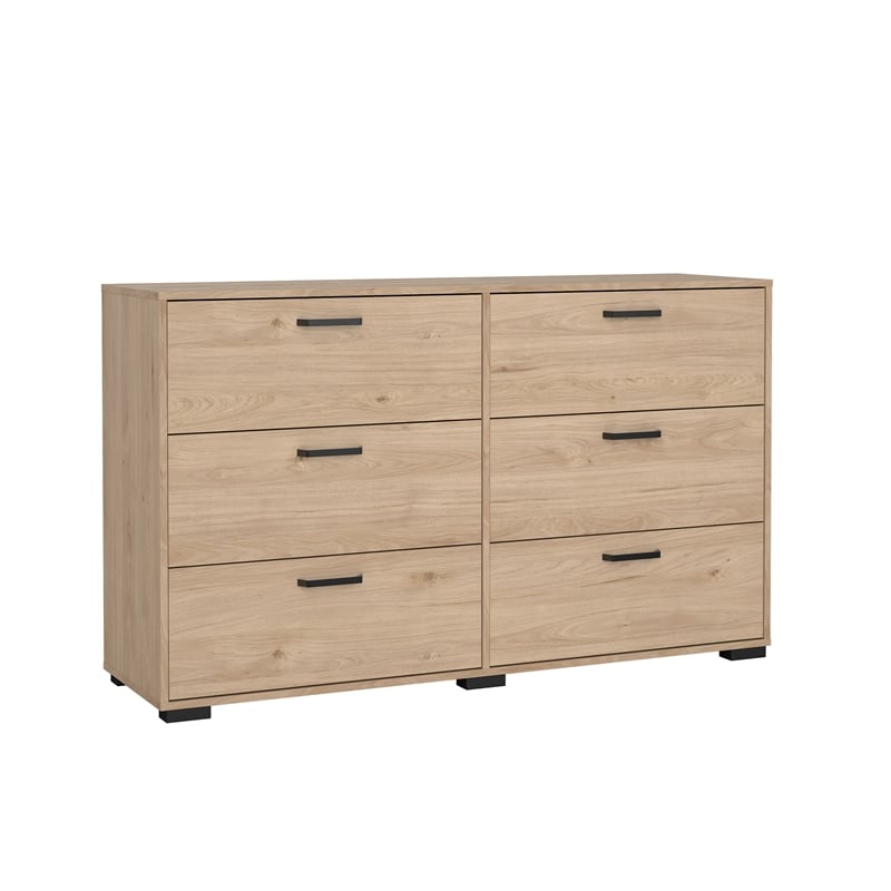 Tvilum  Sofia Jackson Hickory 6 Drawer Double Dresser