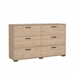 Tvilum  Sofia Jackson Hickory 6 Drawer Double Dresser