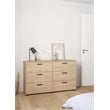 Tvilum  Sofia Jackson Hickory 6 Drawer Double Dresser