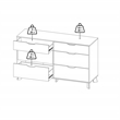 Tvilim Ikast Jackson Hickory/White 6 Drawer Double Dresser
