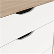 Tvilim Ikast Jackson Hickory/White 6 Drawer Double Dresser