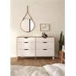 Tvilim Ikast Jackson Hickory/White 6 Drawer Double Dresser