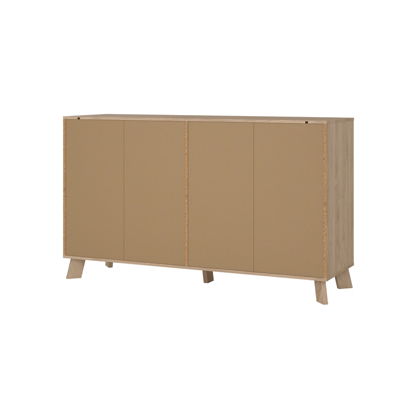 Tvilim Ikast Jackson Hickory/White 6 Drawer Double Dresser