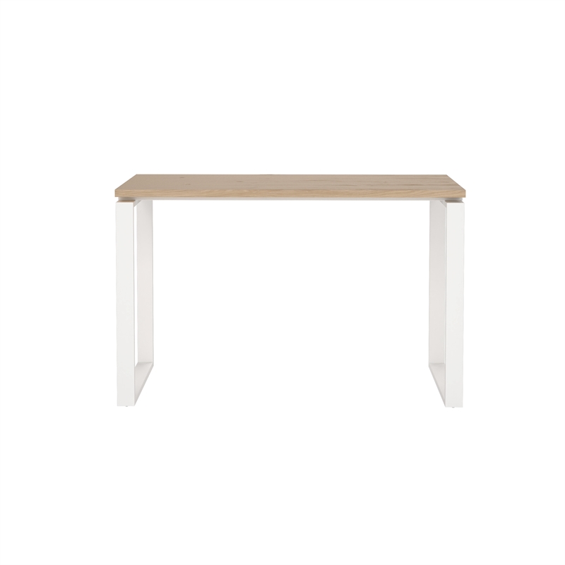 Tvilum Sign Home Office Writing Desk in Jackson Hickory/Matte Gray