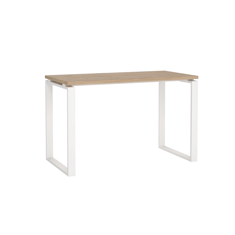 Tvilum Sign Home Office Writing Desk in Jackson Hickory/Matte Gray
