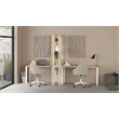 Tvilum Sign Home Office Writing Desk in Jackson Hickory/Matte Gray