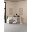 Tvilum Sign Home Office Writing Desk in Jackson Hickory/Matte Gray