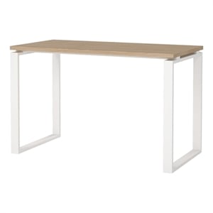 Tvilum Sign Home Office Writing Desk in Jackson Hickory/Matte Gray