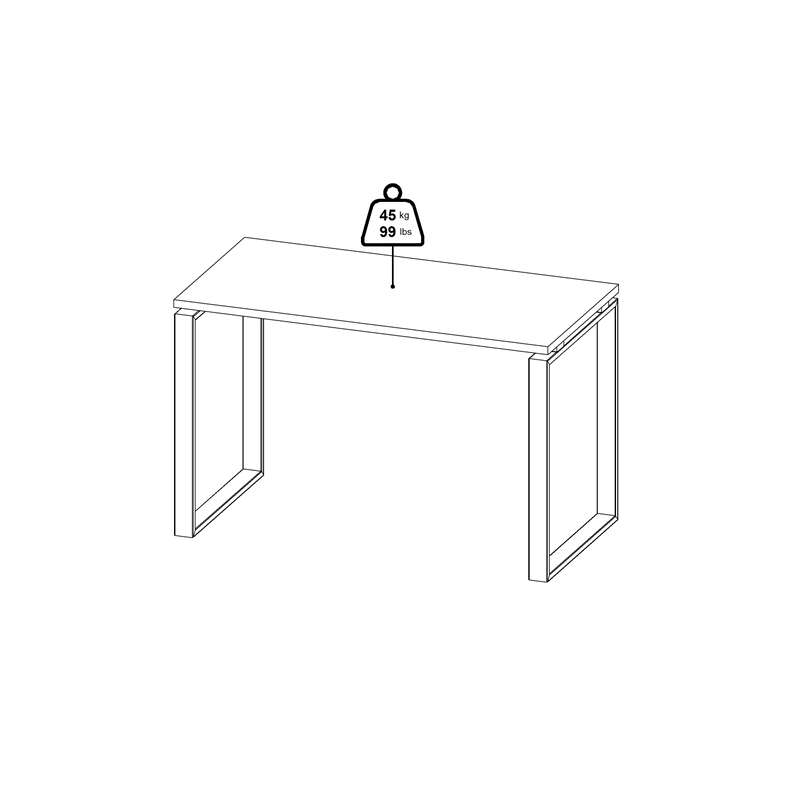 Tvilum  Sign Jackson Hickory/Matte Grey Home Office Writing Office Desk