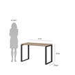 Tvilum  Sign Jackson Hickory/Matte Grey Home Office Writing Office Desk