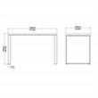 Tvilum  Sign Jackson Hickory/Matte Grey Home Office Writing Office Desk