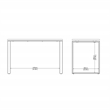 Tvilum  Sign Jackson Hickory/Matte Grey Home Office Writing Office Desk