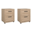 Tvilum Mira  Jackson Hickory 2 Drawer Nightstand - Set of 2