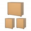 Tvilum Mira Jackson Hickory 3-Piece Bedroom Set - Chest And Nightstand Set Of 2