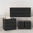 Tvilum Naia Black Woodgrain 4-Piece Bedroom Set