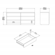 Tvilum Naia Black Woodgrain 4-Piece Bedroom Set
