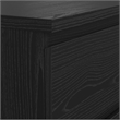Tvilum Naia Black Woodgrain 3-Piece Bedroom Set- 6 Drawer Double Dresser & Nightstand Set Of 2